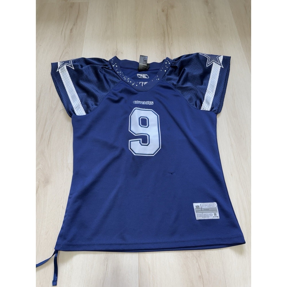 Tony Romo #9 Dallas Cowboys Jersey Women's Size XL Embellished Flared Sleeve